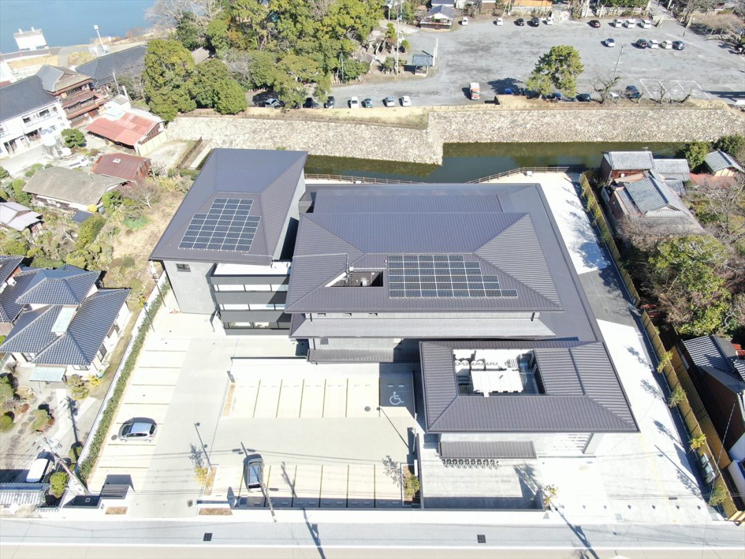 新中津市歴史民俗資料館新築工事屋根外壁工事施工写真屋根・外装・防水・外壁ALシールドシステム大分一原産業